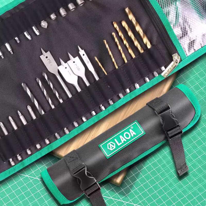 老A手提便携工具袋卷包 卷筒式工具包家电电工维修安装滚筒收纳包