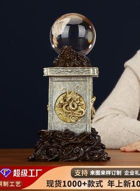 彩铜《四神相印》四神兽瑞兽摆件创意家居装饰品办公室摆件