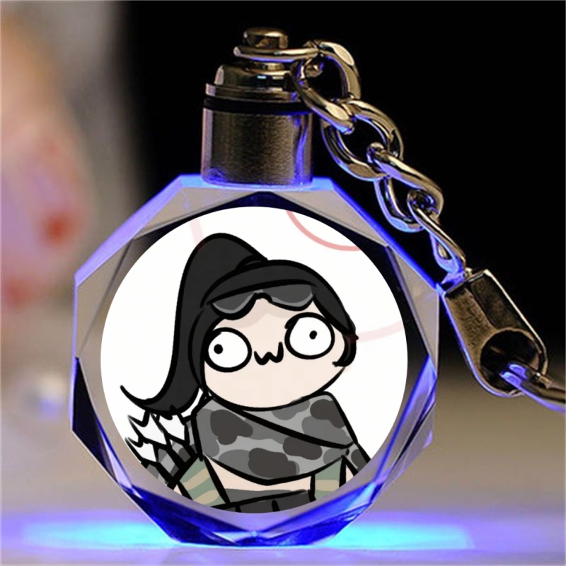 三角洲行动周边水晶钥匙扣挂件同学朋友可爱吊坠生日礼物唐人系列