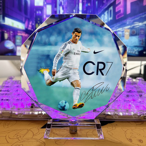 梅西C罗模型足球纪念品球迷送男生同学朋友diy周边毕业生日礼物