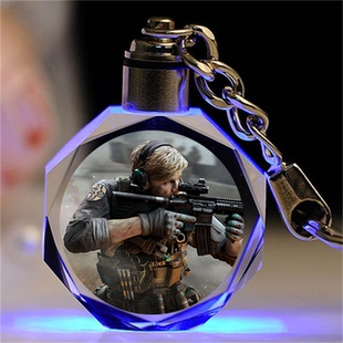 三角洲行动房卡水晶钥匙扣书包挂件定制儿童礼物送男玩具非洲之心