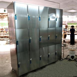 304更衣柜 泳池衣物柜 廠家直銷不銹鋼制品柜 多門帶鎖員工儲(chǔ)物柜