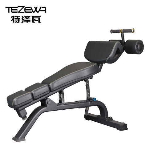 TEZEWA多功能哑铃凳商用卧推凳可调式腹肌板飞鸟凳EM1051