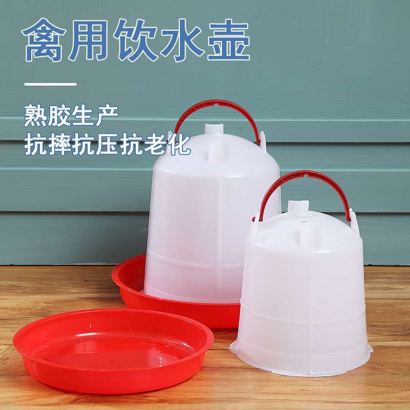 鸡水桶水槽饮水壶小鸡饮水器自动家禽食槽鸽子喂食器设备养鸡用品