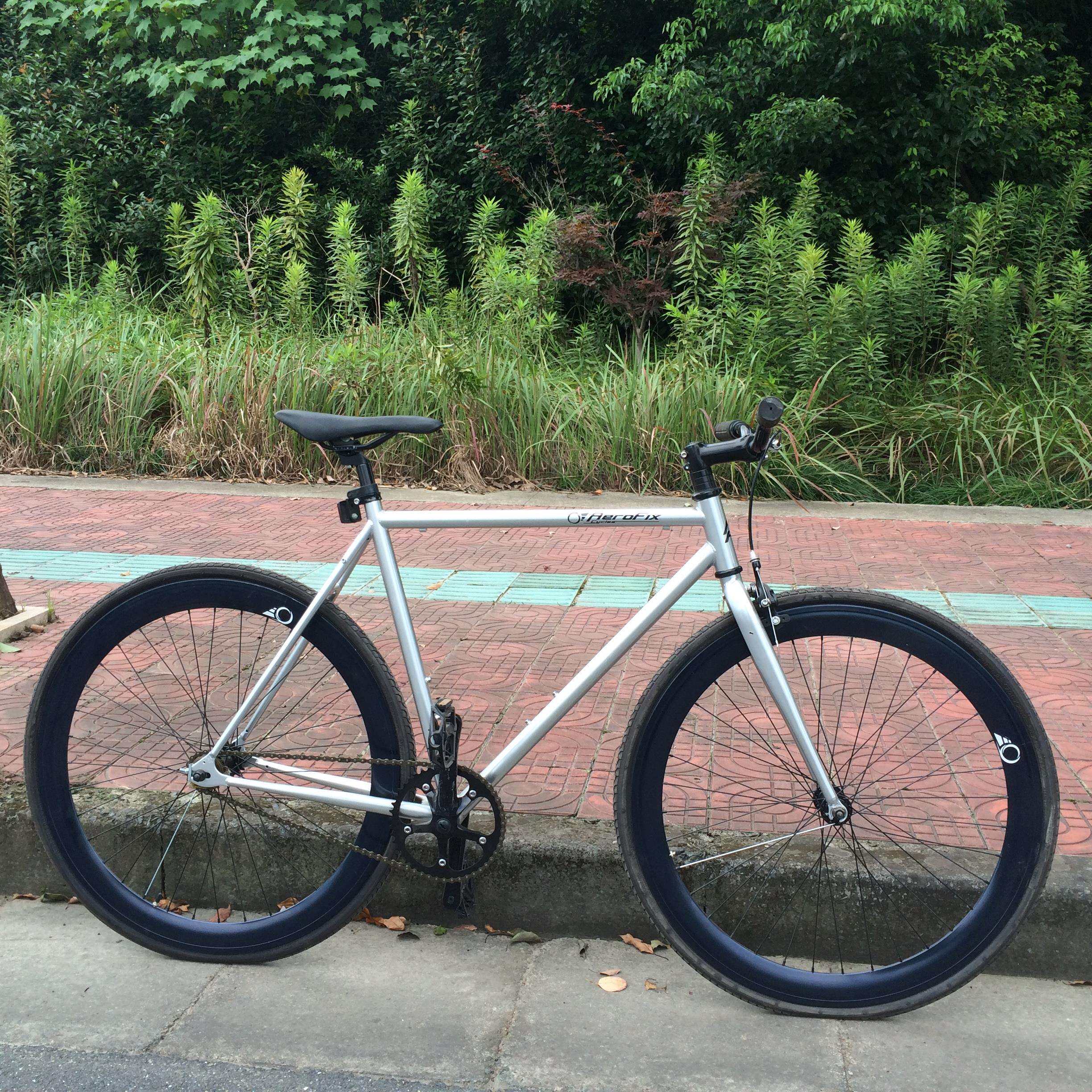 死飞自行车男款女款学生 配色倒骑荧光自行车 活飞彩色自行车单车