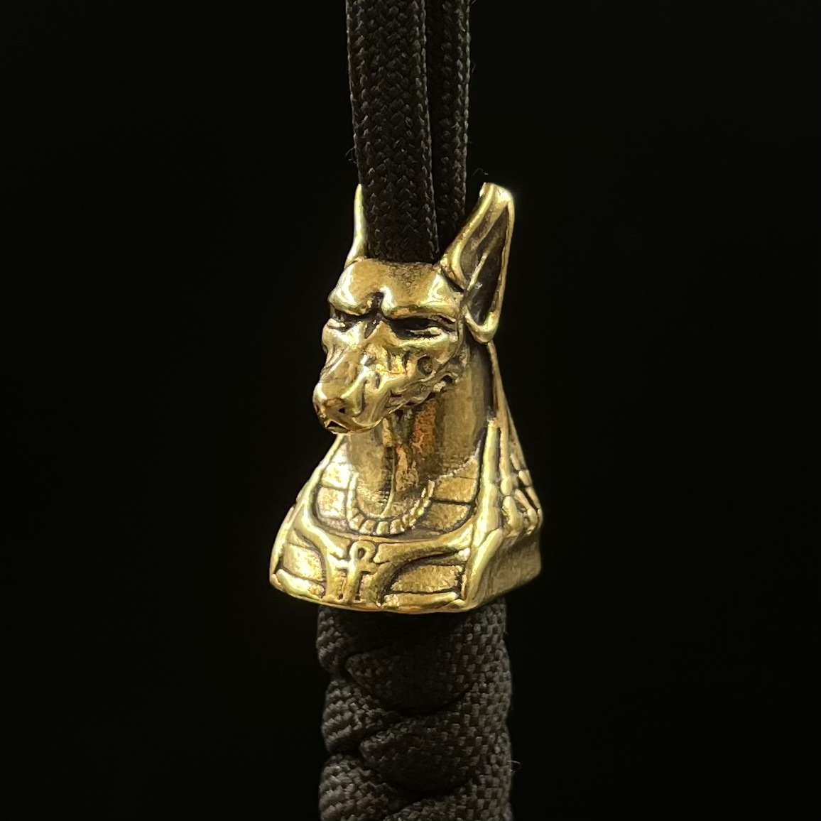 黄铜古埃及阿努比斯吊坠汽车钥匙