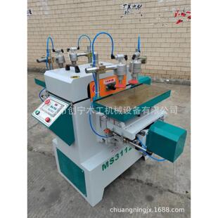 木工卧式双端铣槽机，自动榫眼机钻孔机自动开槽机榫卯机