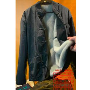 时尚 座山雕盘扣复古加绒夹克男士 中国风宽松保暖男外套 新中式 冬季