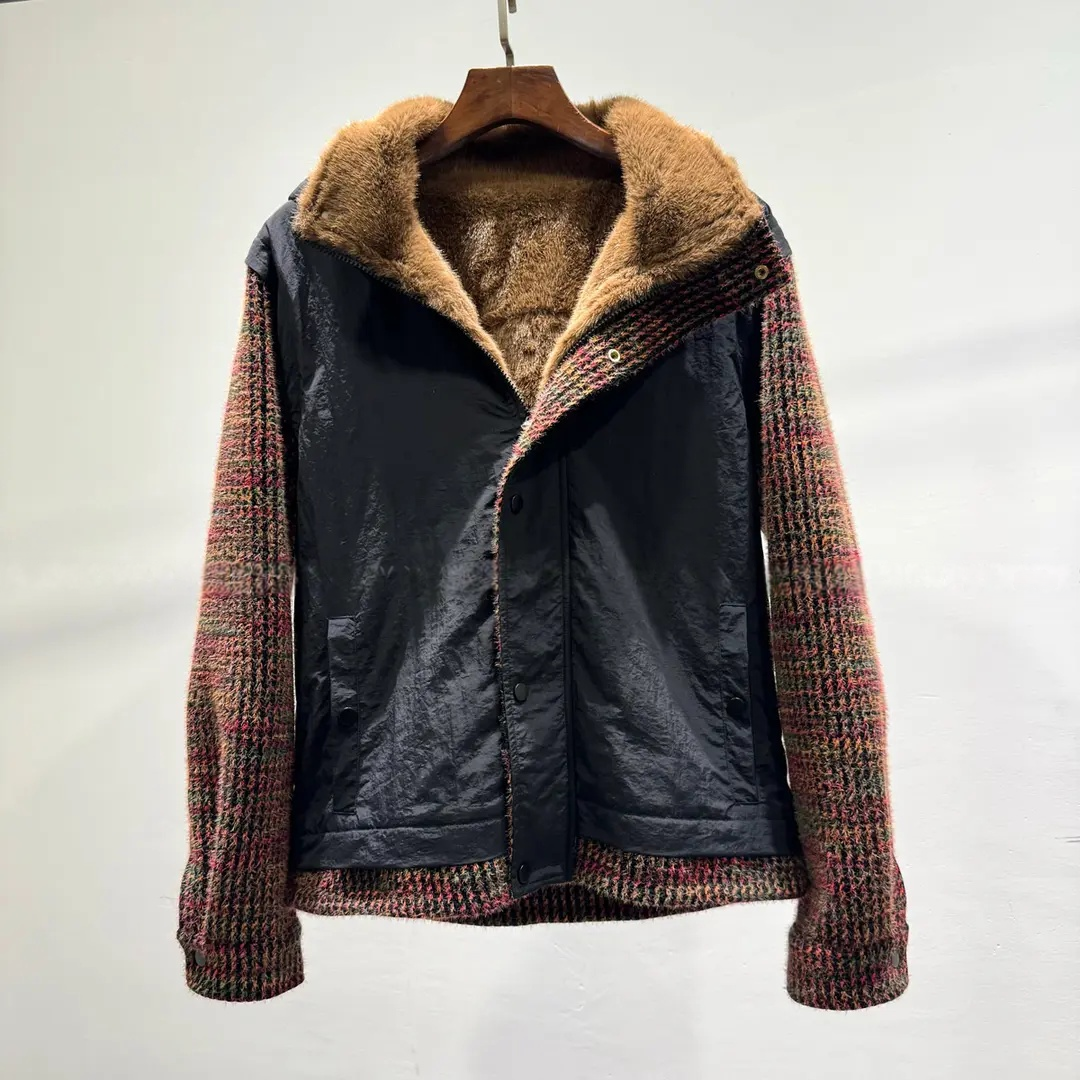 时尚美式休闲复古座山雕连帽加绒夹克潮牌INS男士冬季宽松外套,男装,夹克,淘宝优惠券,粉丝福利购,淘宝优惠卷