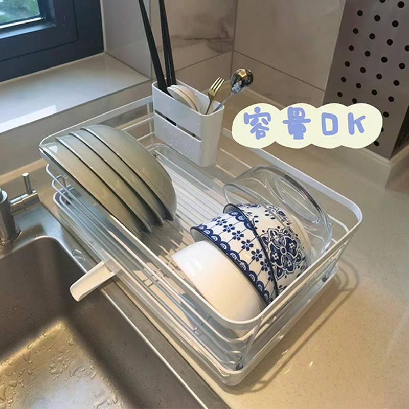 速发厨房碗架沥置架台面放碗盘碗筷沥水篮碟槽水物架多功能碗水收