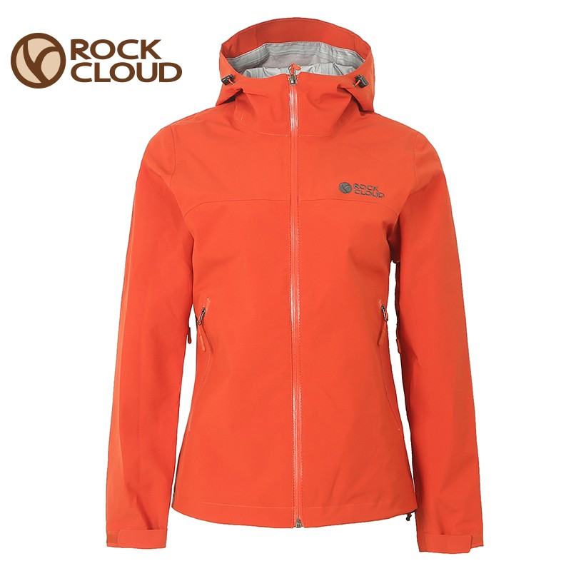 岩云单层冲锋衣女户外防暴雨登山服女防风徒步外套【三层压胶】