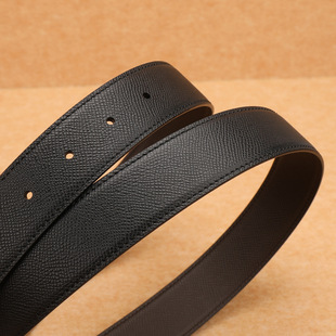 爱马男仕轻奢皮带不带头真皮男款无扣头无头牛皮腰带纯带身3.4cm