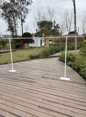 背景杆PGR纱幔气球升降杆k户t板支架子婚道具伸缩庆杆外背景架铁