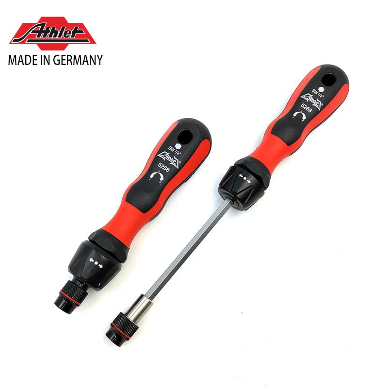 德国亚瑟列特 ATHLET 0度无齿棘轮螺丝刀 1/4批头可配伸缩杆 5288