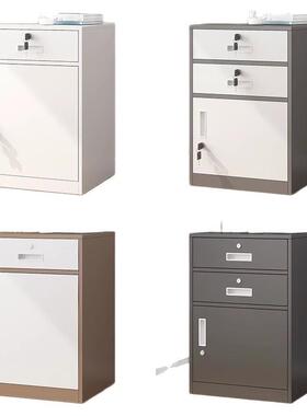 文件办公室桌下资料柜带锁物柜多抽档抽屉案柜柜桌边柜15981储落