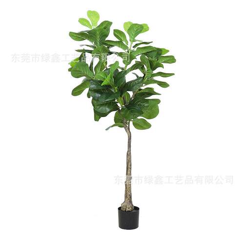 lx-026仿真叶植物盆栽家居绿植琴榕景家客厅假树人造摆件盆居装饰
