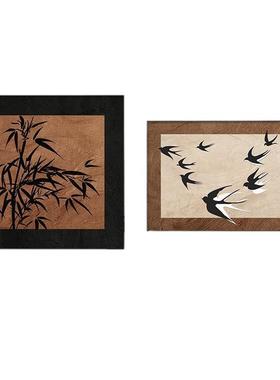 YZ202412级中古风卧室装墙饰画小众燕高子美式复古主卧房间挂画感