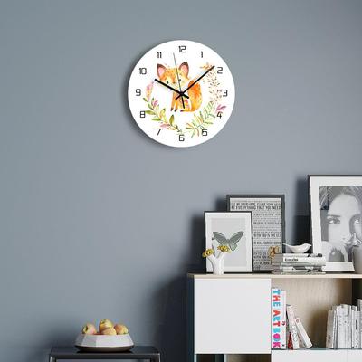 挂钟diy饰clock新款钟可爱狐ZYDC狸欧式装时钟零售