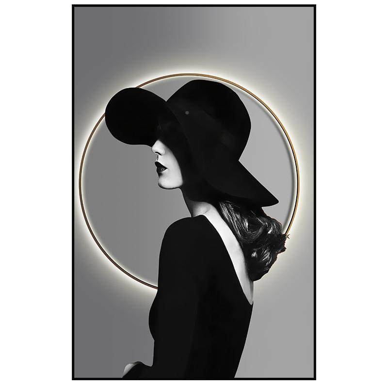 ED灯画现代轻奢人挂物画玄关URJ装饰客厅沙发背景墙落地画晶画L瓷,家居饰品,现代装饰画,淘宝优惠券,粉丝福利购,淘宝优惠卷