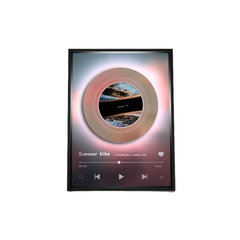 梵艺新品粉色唱片创意蓝牙音箱企业客户伴手礼桌面低音炮小音箱