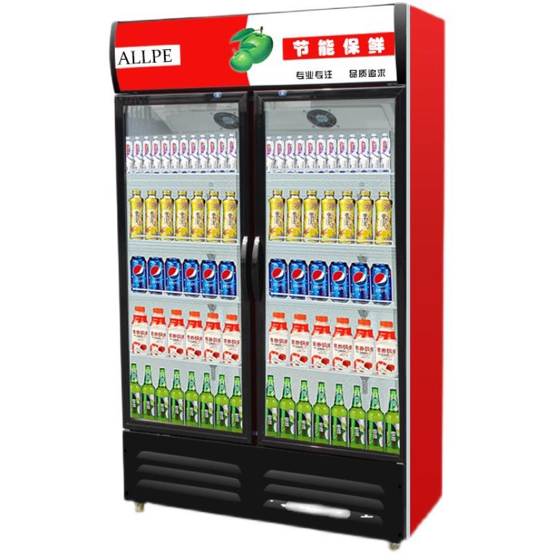 冷藏门饮料商保柜鲜双开门立式用水果啤酒单冰柜冰箱超市无品牌/
