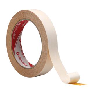 力μ高粘强黄胶双面2KKL0米长棉纸黄双面胶1带皮革礼品粘贴40m