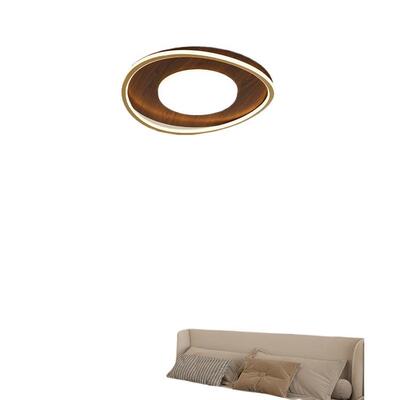 北欧木纹简约大气新创意餐式厅卧室客套厅组中合吸664顶灯全屋灯