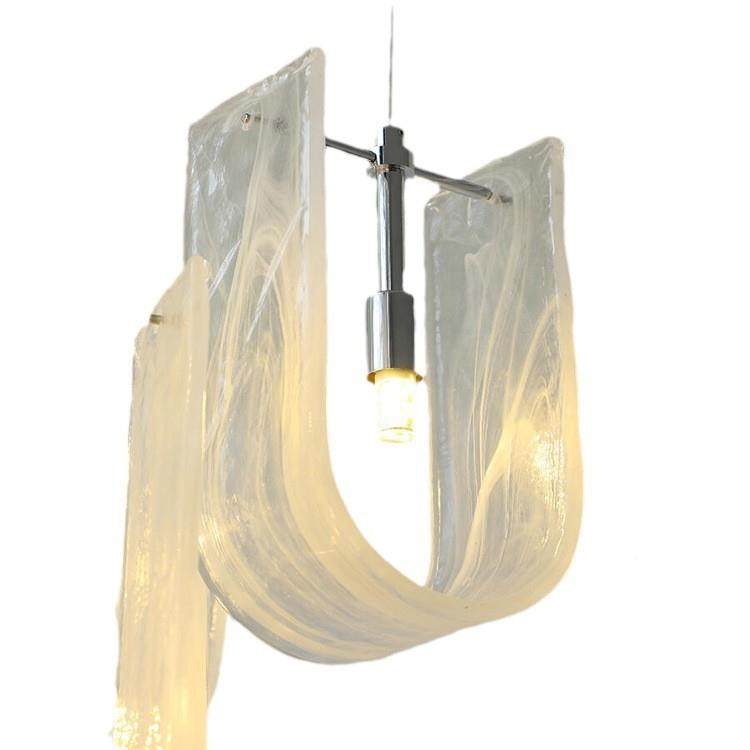 意式轻奢云雾约玻璃吊灯法式奶风客厅灯具141别简现油代大气墅餐,家装灯饰光源,智能吊灯,淘宝优惠券,粉丝福利购,淘宝优惠卷