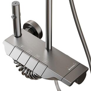 家用喷枪灰淋洒套装浴室4239淋花雨增压沐浴头花洒冷浴热花洒