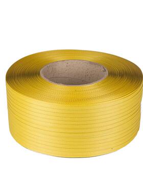 厂家直供打pp打包带机用黄色绑轻带塑料包带可做0捆00米质包装带