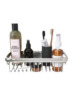 灰色三全铜角四方蓝浴室房置物架卫生间壁挂枪收纳架淋MTU浴三角