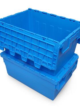 工厂现货加厚箱斜FHY插式流连盖物塑食胶储物箱品生鲜配送运输周