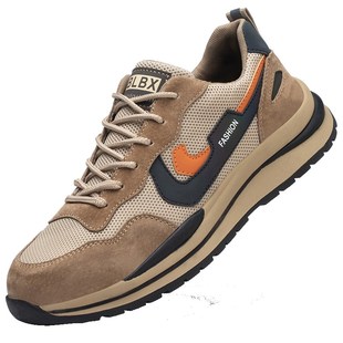 轻t便防臭钢包头防砸防刺穿安全工地老保 透气工作鞋 劳保鞋 男夏季