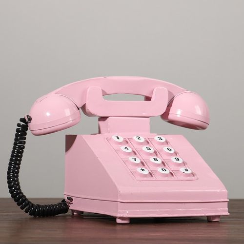 复古电话机怀旧道具模型老式铁艺A听筒座机道具装饰品商品橱窗摆