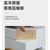 实木长桌创意大板会议桌胡t桃木色办公工作台简约去客厅化桌子茶