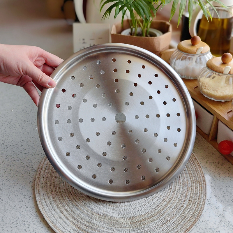 厚 别错过 仅配炒锅 3t04不锈钢蒸屉隔水蒸架蒸笼片大号隔层蒸格