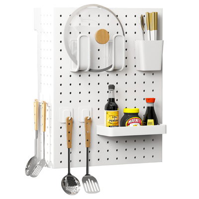 厨房燃气热水器管道遮挡罩装饰洞洞板壁挂式壁挂S炉下方遮丑置物