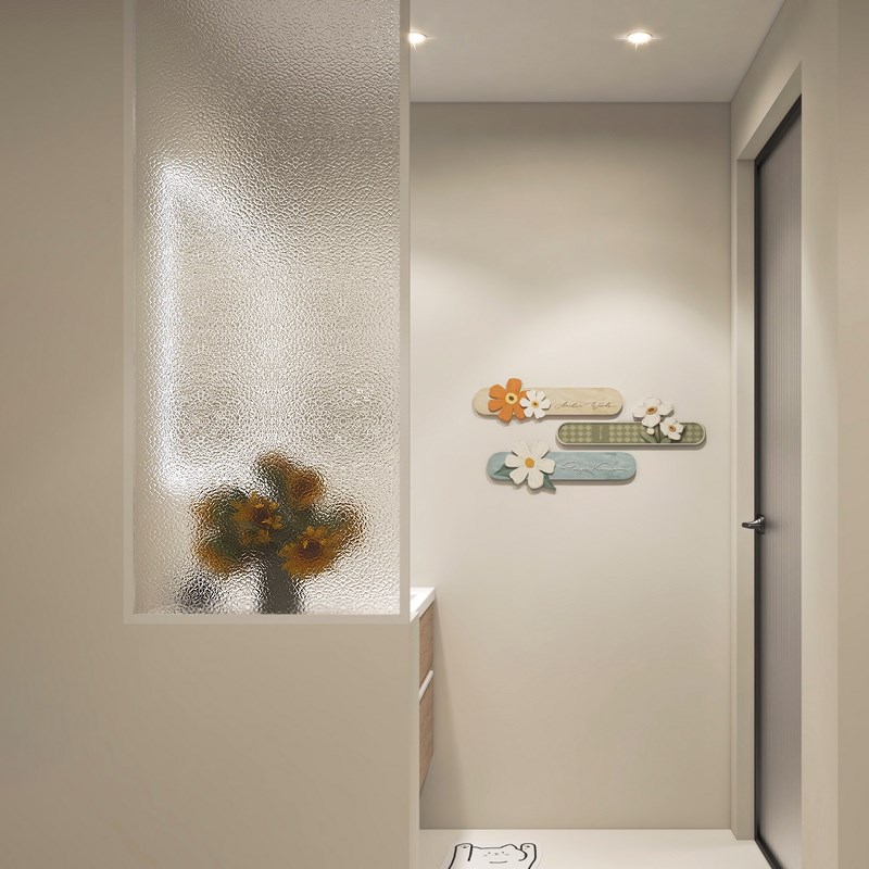 超白银霞钢化艺术玻璃隔断屏风玄关磨砂油砂洗手S台干区卫生间半