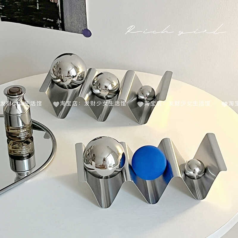 摆件高级感小众轻奢金属装饰品家居软装酒柜装饰客厅玄.关桌面摆