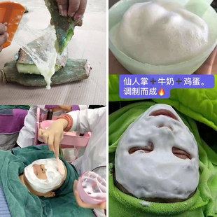 墨西哥米邦f塔仙人掌美容院专用仙人掌仙外敷新鲜老仙人掌粉