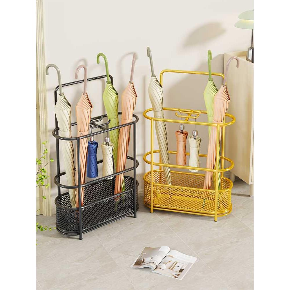 雨伞桶家用入户门放伞置物架铁艺雨伞收纳雨伞收纳架家用门口方便