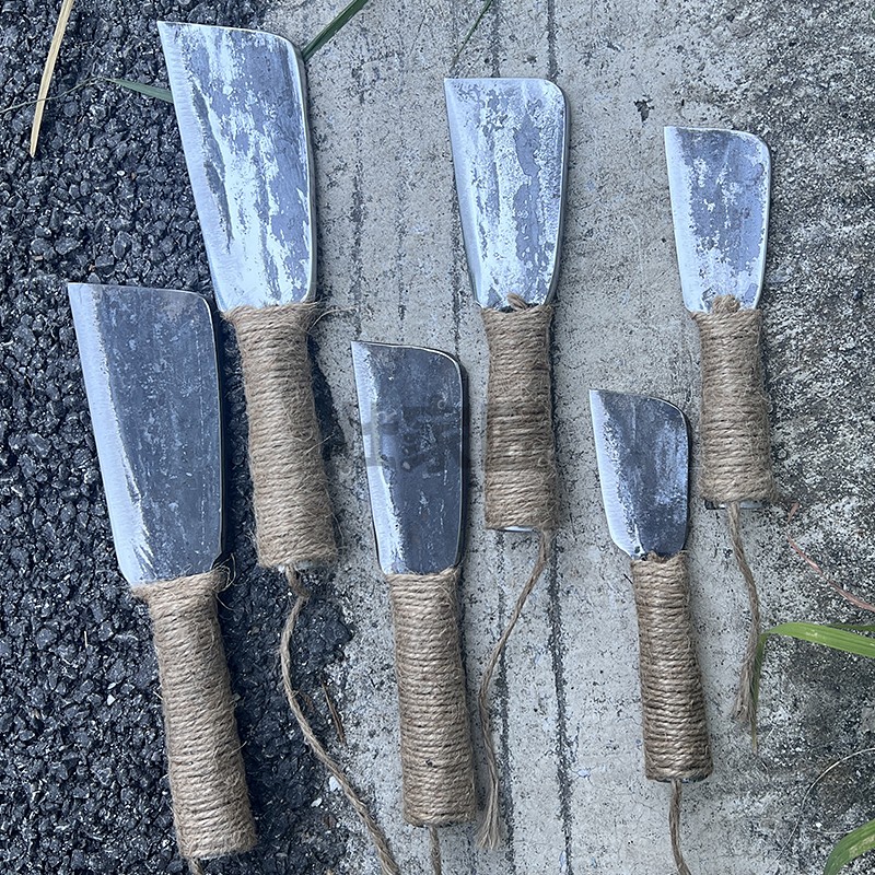 锻打小柴刀精品迷你手工小刀片竹削木竹篾刀砍树挖土黄鳝鱼小镰刀
