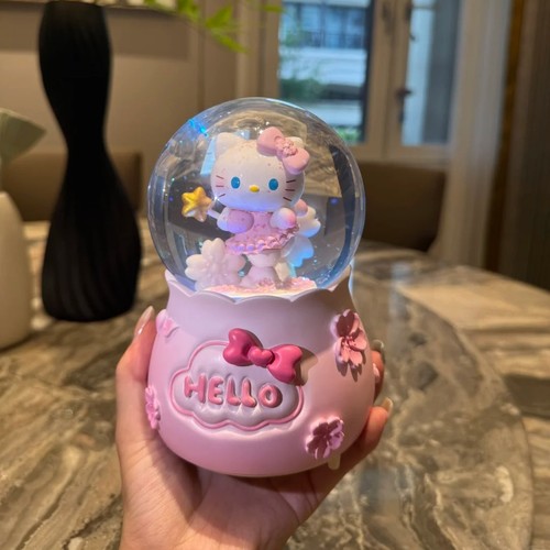 可爱KT猫咪雪花八音盒