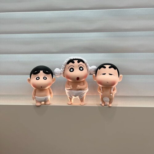 浴室蜡笔小新摆件桌面装饰