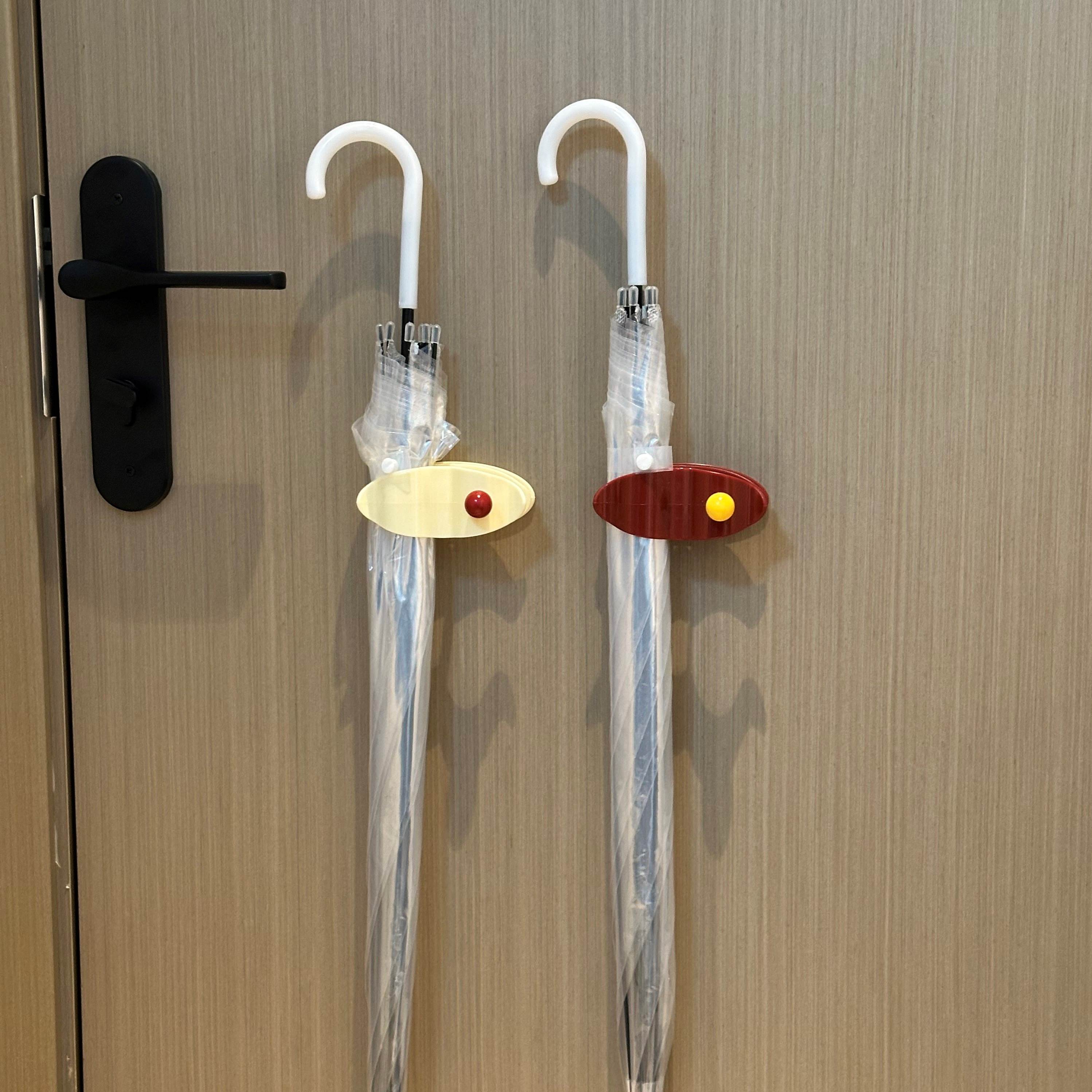 家用入户玄关雨伞架壁挂式柜架门后收纳放伞通用置物架门口沥水架图片