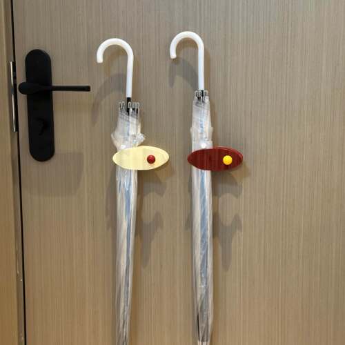 家用入户玄关雨伞架壁挂式柜架门后收纳放伞通用置物架门口沥水架