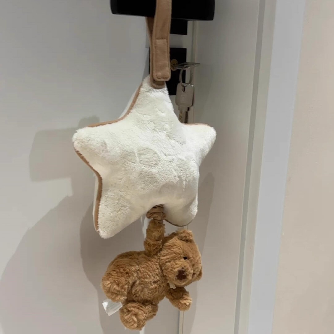 兔子小熊太阳月亮音乐拉铃新生儿八音盒超软毛绒玩偶治愈安抚娃娃