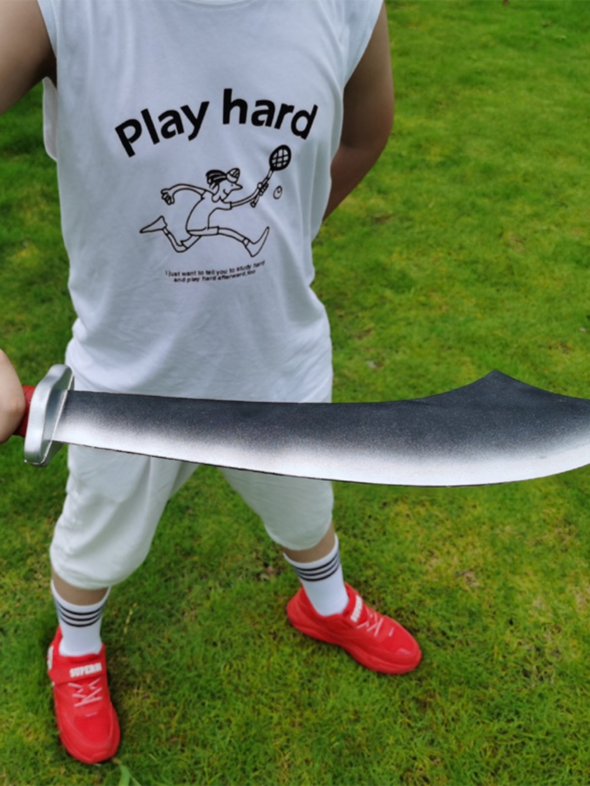 红军抗日大刀儿童男孩玩具刀cos道具刀红色文化戏剧舞台表演刀剑