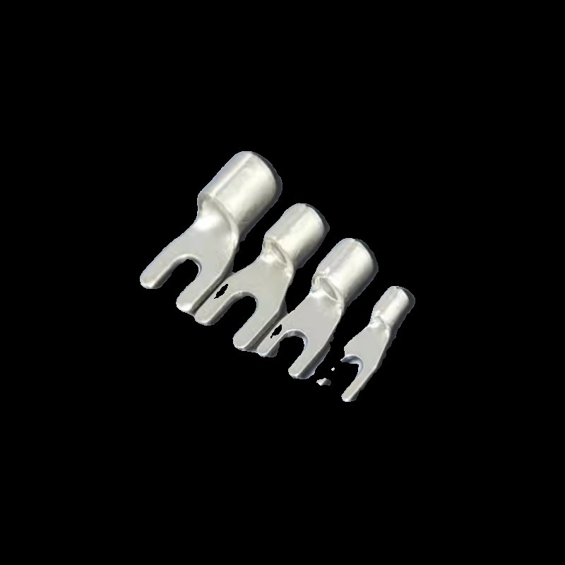 SNB8-4 冷压叉形Y型U型裸端B头紫铜焊口接线端子500只10-4