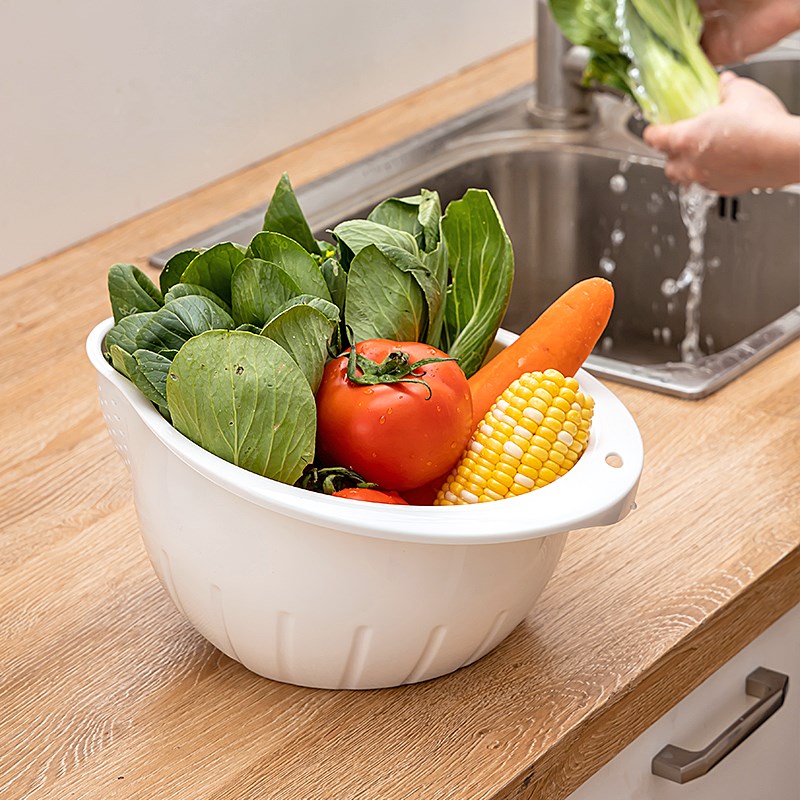厨房洗菜篮家用多功能淘菜洗水果盆子淘米器洗米筛淘X米盆沥水篮